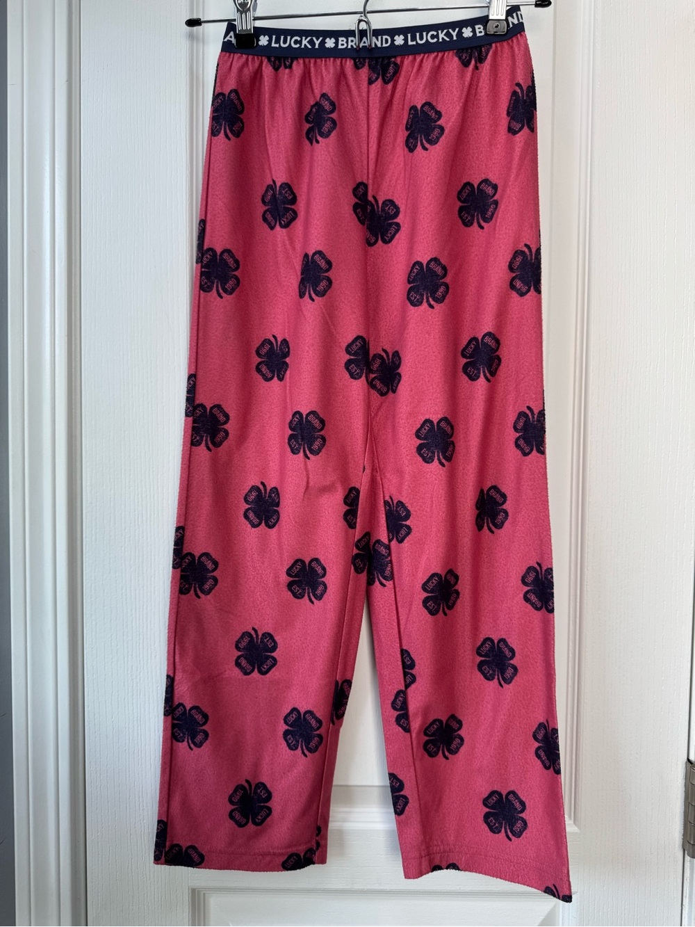 Lucky Brand Boy’s Pajama Pants with Navy Clover Pattern
